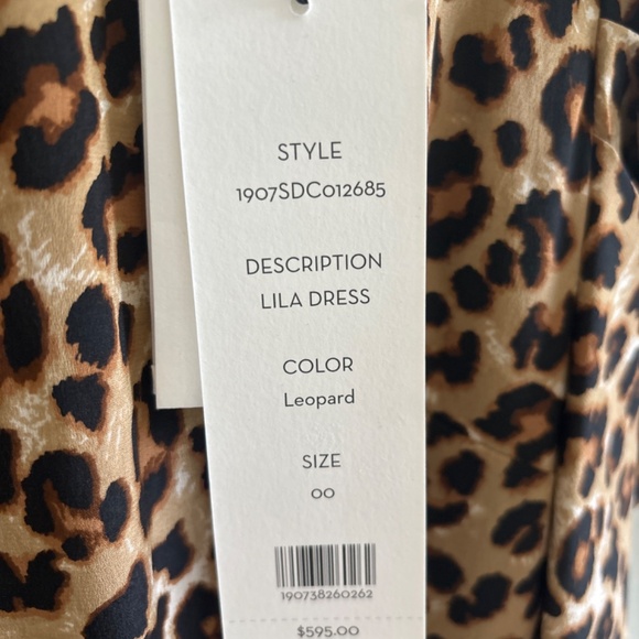 Veronica Beard Lila Dress Leopard 00 - NWT - Picture 3 of 4